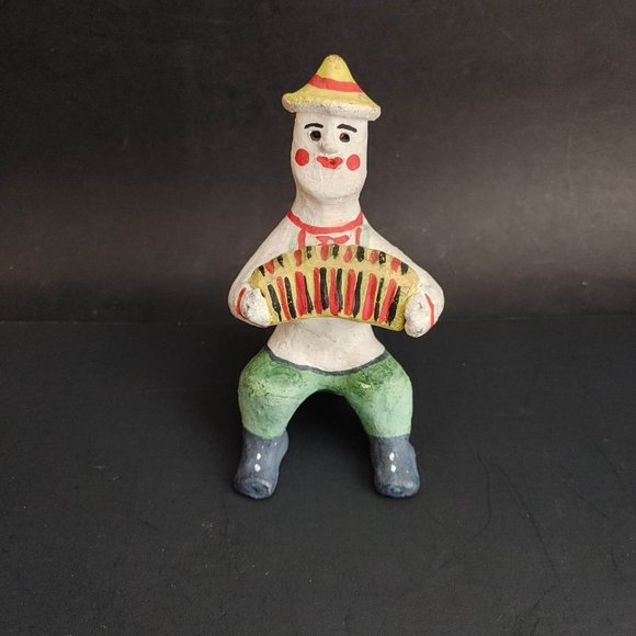 Vintage Dymkovo Clay Toy Folk Art Statues Russian Traditional Toy Kargopol - Picture 3 of 9